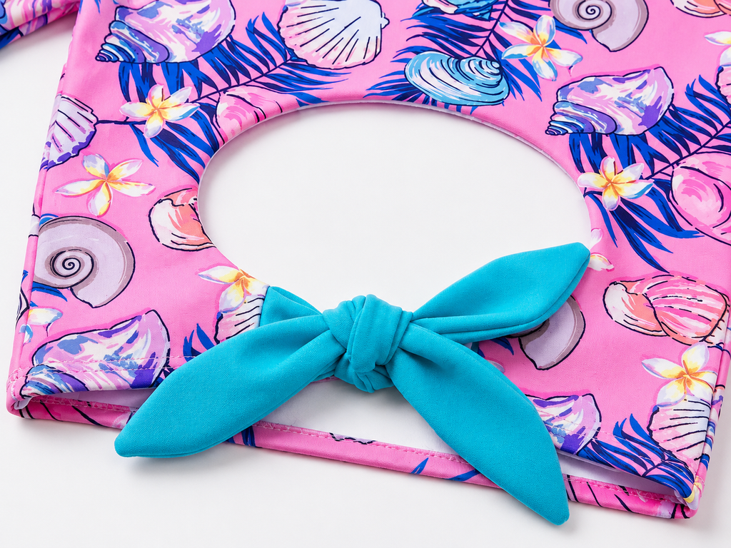 Vestido de Baño Niña Dos Piezas Buzo Manga Larga y Panty Tiro Alto – Ola Encantada