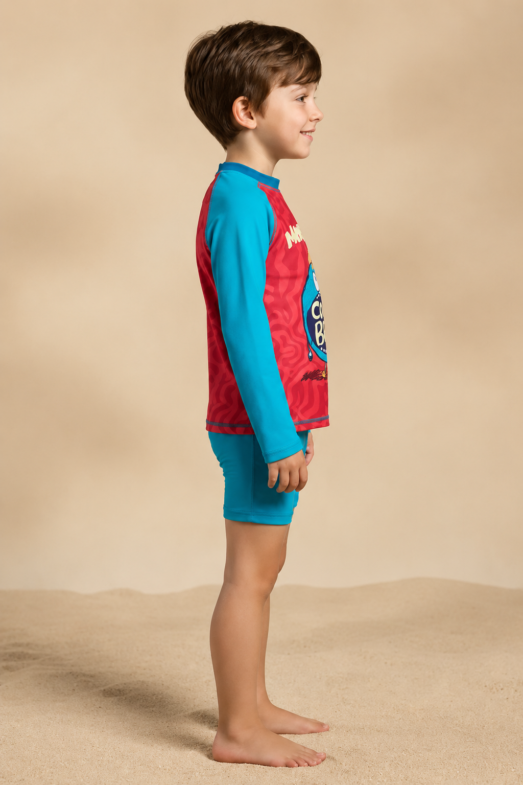 Traje de Baño Niño Dos Piezas Manga Larga y Short - Cool Bro